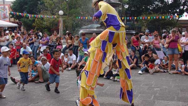 stilt walker