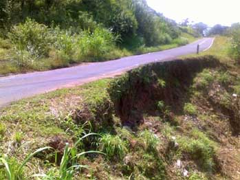 undermined road