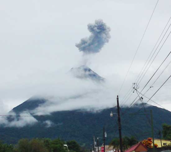 Arenal erupts