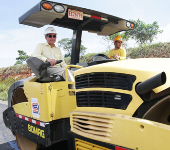 Arias on steamroller