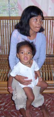 Baby girl and mom