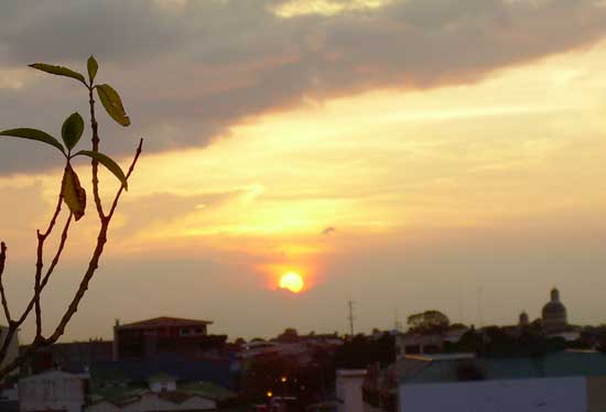 blood red sunset