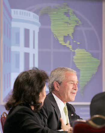 Bush at conference