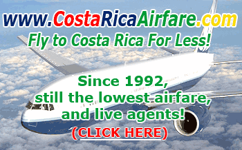 Costa Rica air fares