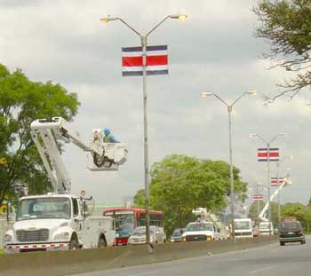 Independence day flags