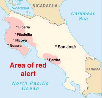 Red alert map