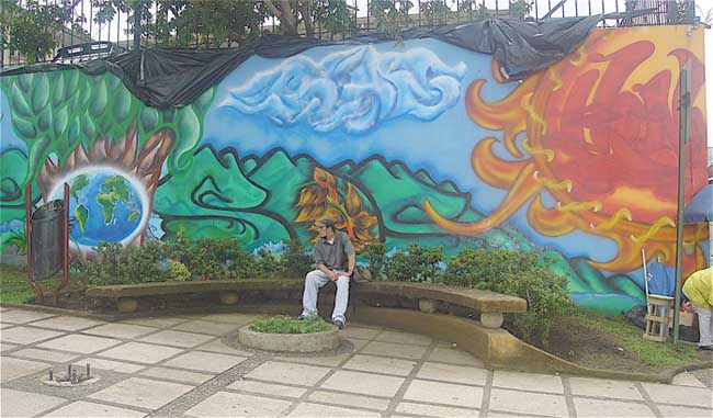 global warming mural