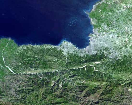 Haiti from the air