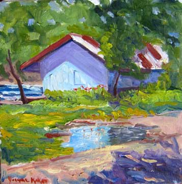 Local landscape artist folllowing in footsteps of the greats
