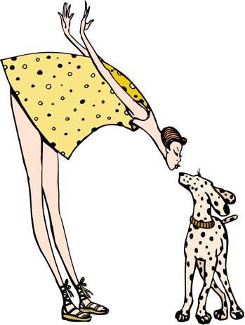 kissing a dog