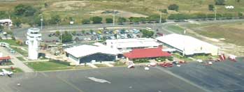 Liberia airport from the air