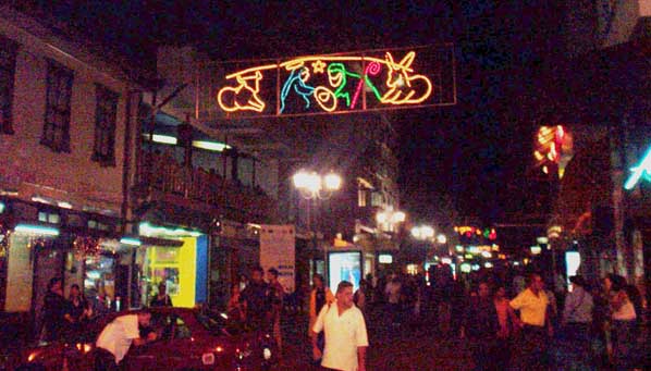 downtown lights