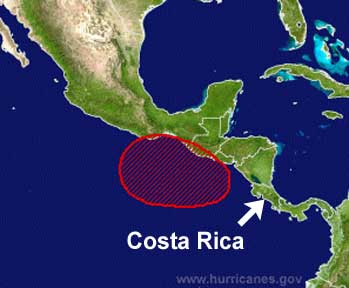 low pressure area