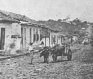 ox cart at end of 18th century