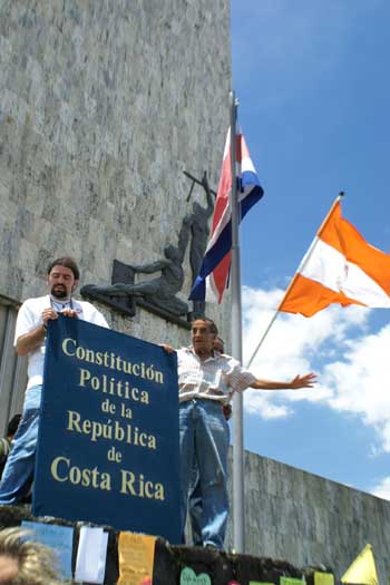anti-treaty protest