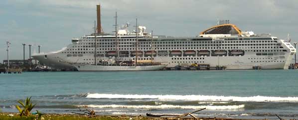 Sea cloud at dock