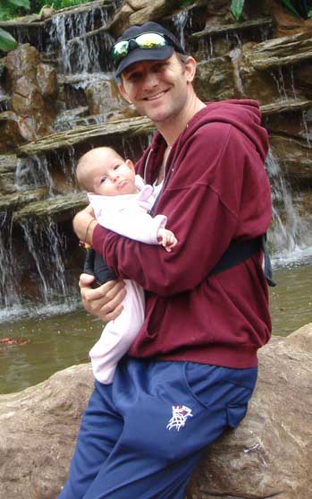 Josh Sneiderman and baby