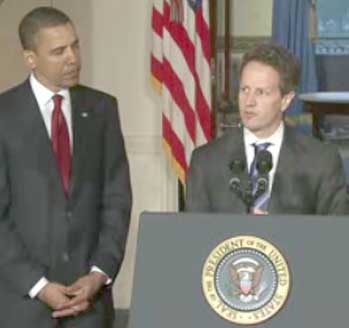 Obama and treasury secretary