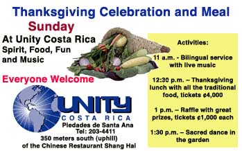 Unity Thanksgiving ad