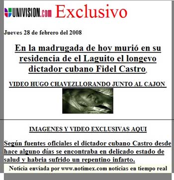 fake castro notice