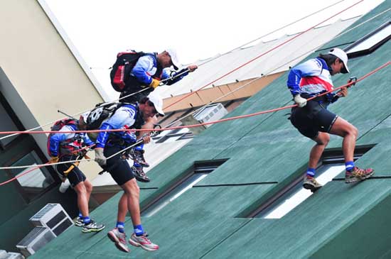 Adventure team practices
