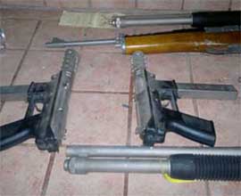 weapons found